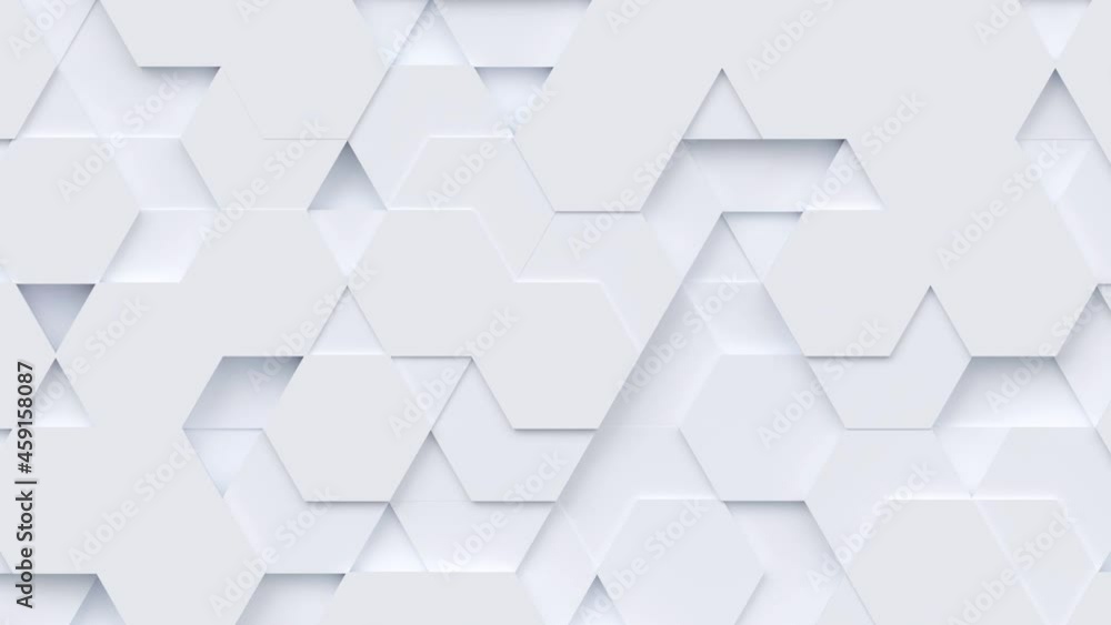 Poster geometric modern animated seamless looping abstract background. 3d render design element, creative m