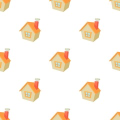 House pattern seamless background texture repeat wallpaper geometric vector