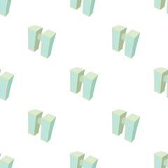 Fototapeta premium Double building pattern seamless background texture repeat wallpaper geometric vector