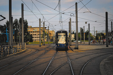 Tram in Dresden, Germany