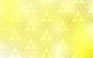 Fototapeta premium Light Yellow vector layout with lines, triangles.