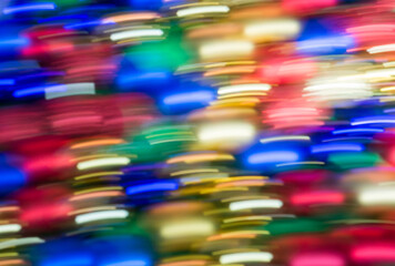 color bokeh from Christmas toys