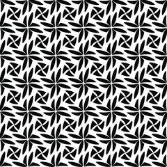 Seamless vector pattern in geometric ornamental style. Black  ornament.
