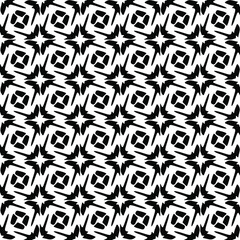 Seamless vector pattern in geometric ornamental style. Black  ornament.