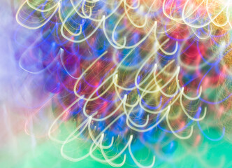 color bokeh from Christmas toys