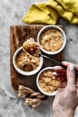 Apple crumble 