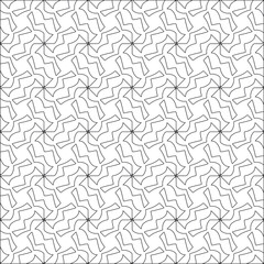 floral pattern background.Repeating geometric pattern from striped elements. Black pattern. 