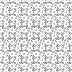floral pattern background.Repeating geometric pattern from striped elements. Black pattern. 