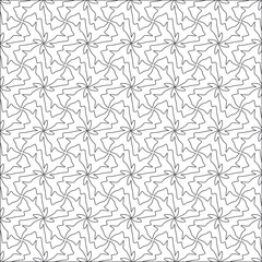 floral pattern background.Repeating geometric pattern from striped elements. Black pattern. 