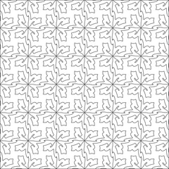 floral pattern background.Repeating geometric pattern from striped elements. Black pattern. 