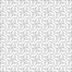 floral pattern background.Repeating geometric pattern from striped elements. Black pattern. 