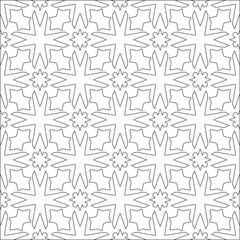  floral pattern background.Repeating geometric pattern from striped elements. Black pattern. 