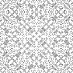  floral pattern background.Repeating geometric pattern from striped elements. Black pattern. 