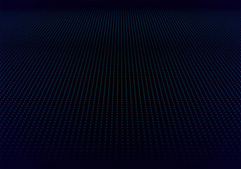 Abstract digital wave of particles. Network connection structure. Futuristic point wave. Large amount of data. Abstract background. Vector