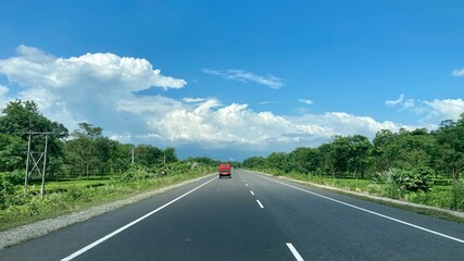 Fototapeta premium driving on the road