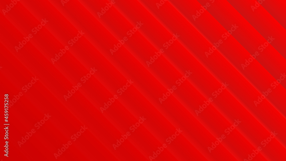 Poster 3d smooth incline lines minimalist red abstract background with blurred effect