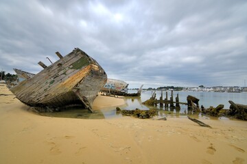 shipwreck on the beach