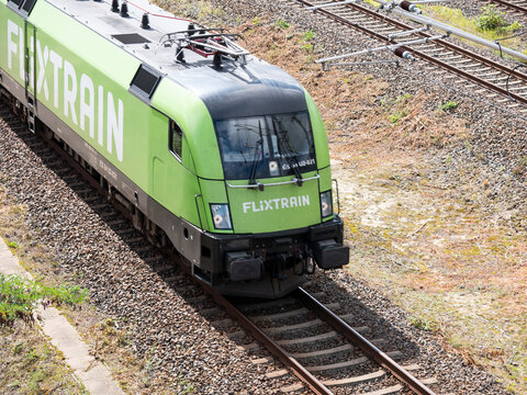 Flixtrain Train In Berlin, Germany