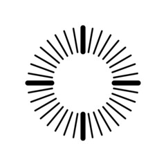 Target aim icon, archer sports game symbol. Game aiming sight dot pointer. Shoot sniper rifle focus cursor. Bullseye mark targeting. Isolated vector illustration