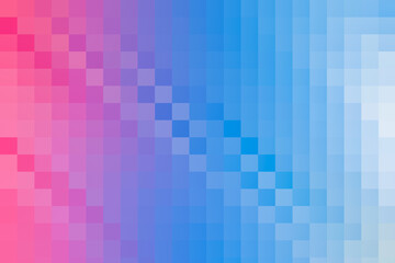 Saturated red, blue and white gradient pixel gradation