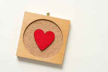 heart on a wooden background