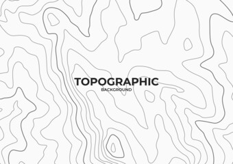 Topographic contour map on white background. hills map design. cartography pattern