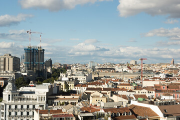 Naklejka premium Madrid skyline from the town hall.