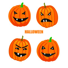 haloween1 Vector pumpkins for Halloween