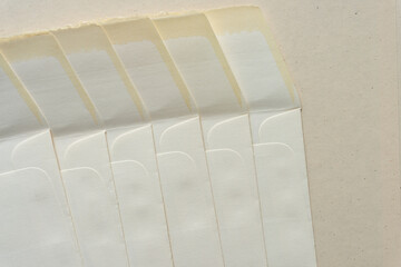 close up of a stack of envelopes