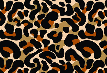 Leopard pattern design, vector background