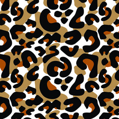 Fototapeta na wymiar Leopard pattern design, vector background