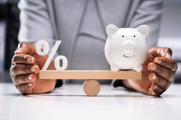 Balance Scale Interest Percentage