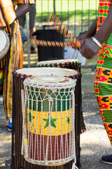 African Drums. African music and tradition