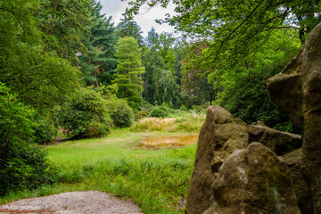 Bad Muskau with Prince Pückler Castle on the Polish border  / Bad Muskau mit dem Schloss Fürst Pückler an der polnischen Grenze 
