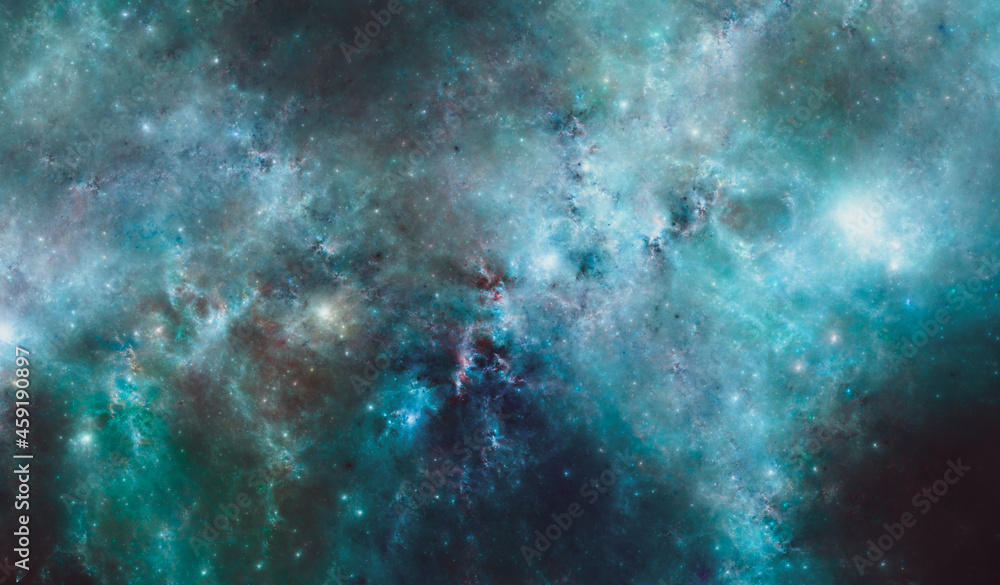 Wall mural sci fi nebula #38 - high resolution 13k - high contrast and intense