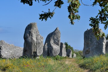 alignments of menhirs at Carnac in Brittany France