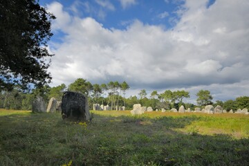 alignments of menhirs at Carnac in Brittany France