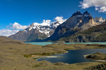 Fototapeta na wymiar Lago Nordenskjold at Torres del Paine national park, patagonia, Chile