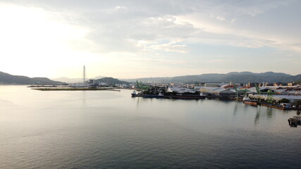 SDGs地球の自然！瀬戸内海の夕日