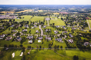 Fototapeta na wymiar Aerial of Telford Real Estate 
