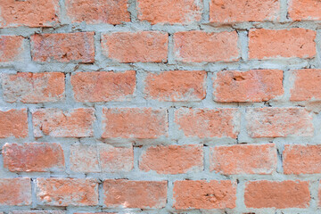 Obraz premium Old red brick wall. and texture grunge background