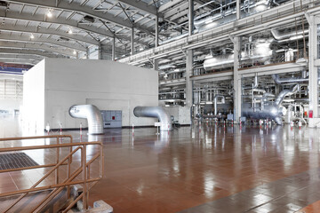 Boiler equipments and machinery in a modern thermal power plant