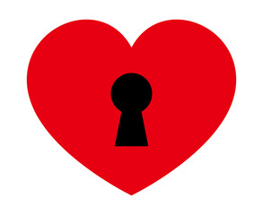 ハート型の鍵穴