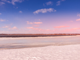 Winter wonderland scene and landscape Ontario Canada