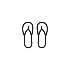 Flip flops icon vector illustration