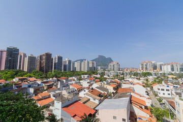 Fototapeta na wymiar houses and buildings in Barra da Tijuca in Rio de Janeiro.