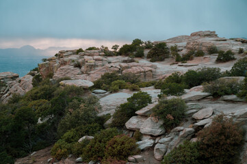 Rocks and trees on Mt. Lemmon near Tucson, Arizona