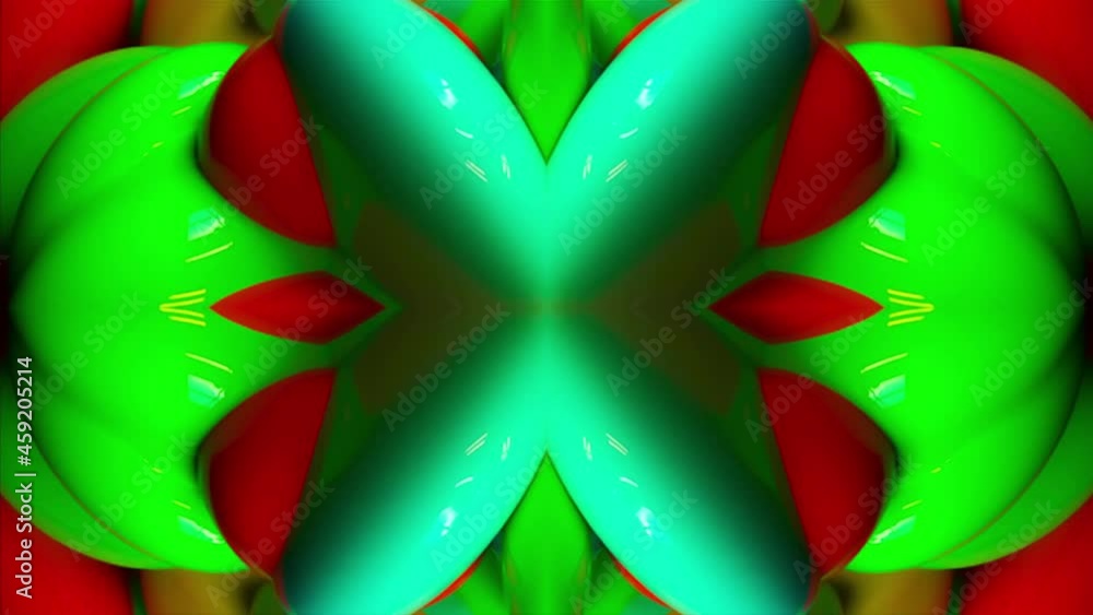 Poster brilliant 3d render tracery with geometric flowing shapes. vibrant creative decoration of dynamic de