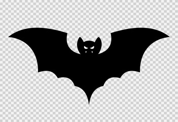 Halloween party banner , Bat paper cut isolated  on png or transparent  background, blank space for text,element template for poster,brochures, online advertising,vector illustration