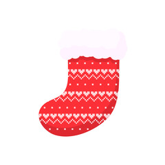 Christmas socks. Red and green socks with various patterns for Christmas decorations.